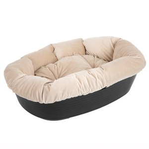 ferplast, Überzug Sofà Samt Beige für Ferplast Hundekorb Siesta Deluxe - 8: L 85 x B 62 x H 28,5 cm, 