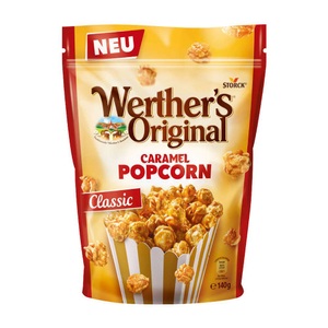 Werther´s Original, Werther´s Original Popcorn Classic - 3 x 140 g, Werther's Original Caramel Popcorn Classic 140g