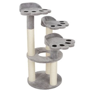 zooplus Exclusive, Kratzbaum Bear Paw - hellgrau, Kratzbaum Bear Paw - hellgrau