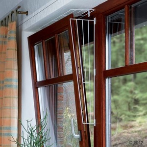 Trixie, Trixie Schutzgitter für Fenster für oben und unten, Trixie Kippfenster-Schutzgitter weiß - Ausführung 3: Befestigung ober- bzw. unterhalb des Fensters (1 Teil)