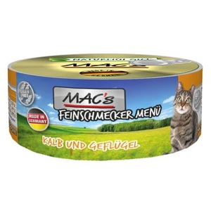 MAC´s, Sparpaket MAC´s Cat Feinschmecker 12 x 100 g - Kalb & Geflügel, MAC´s Cat Feinschmecker 6 x 200 g - Kalb & Geflügel (6 x 200 g)