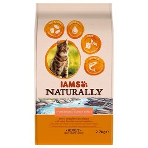 IAMS Naturally, IAMS Naturally Cat Adult Salmon - 2,7 kg, IAMS Naturally Cat Adult Lachs - 2,7 kg