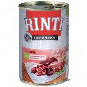 RINTI, RINTI Kennerfleisch 6 x 400 g - Geflügelherzen, RINTI Kennerfleisch Einzeldose 1 x 400 g - Geflügelherzen