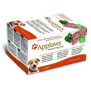 Applaws, Applaws Dog Paté Probierpack 5 x 150 g - Fresh Selection: Truthahn, Rind & Seefisch, 