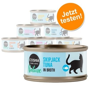 Cosma, Gemischtes Probierpaket Cosma Nature - 6 x 140 g (3 Sorten - Paket 2), Cosma Nature 6 x 140 g - Mix (6 Sorten)