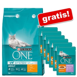 Purina One, 3 x 3 kg Purina ONE im Super-Sparpaket! - Adult Huhn & Vollkorngetreide, Purina ONE Adult Reich an Huhn & Vollkorn-Getreide 3 kg