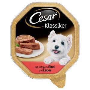 Cesar, Megapack Cesar Schale 28 x 150 g - Landküche mit Pute und Rind in Sauce, Megapack Cesar Schale 14 x 150 g - Landragout mit Truthahn, Rind und Kräutern
