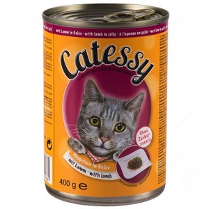 Catessy, Sparpaket Catessy Häppchen in Sauce oder Gelee 24 x 400 g - mit Huhn in Gelee, Catessy Häppchen in Sauce oder Gelee 12 x 400 g - mit Huhn in Gelee