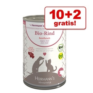 Herrmanns, Herrmann´s Reinfleisch 1 x 400 g - Bio Rind Pur, 