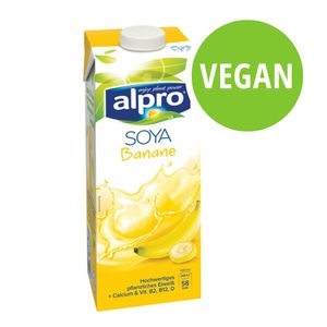 Alpro, Alpro Sojadrink Banane - 12 x 1 Liter, 