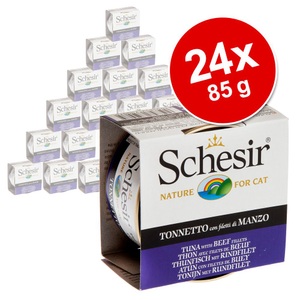 Schesir, Sparpaket Schesir in Gelee 36 x 85 g - Kitten Thunfisch mit Aloe, 