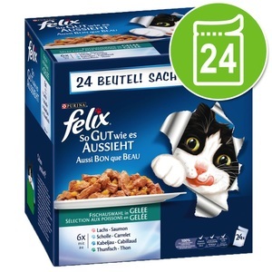 Felix, Felix ´´So gut wie es aussieht´´ in Gelee 24 x 100 g - Köstliche Fleischauswahl, 