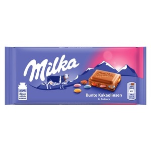 Milka, Milka Bunte Kakaolinsen Schokolade - 100 g, Milka Bunte Kakaolinsen 100g