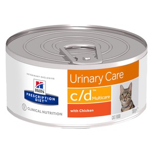 Hill´s Prescription Diet, Sparpaket Hill´s Prescription Diet Feline Dose 24 x 156 g - Feline c/d mit Huhn - Harntrakt, Hill's Prescription Diet c/d Multicare Urinary Care mit Huhn - 1 x 156 g