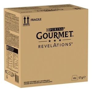 Gourmet, Sparpaket Gourmet Revelations Mousse Katzenfutter 48 x 57 g - Rind und Huhn, Sparpaket Gourmet Revelations Mousse 48 x 57 g - Rind und Huhn