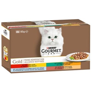 Gourmet, Gourmet Gold Feine Komposition 24 x 85 g - Mix II (4 Sorten), GOURMET Gold Feine Komposition 4x85g