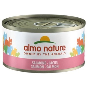 Almo Nature Legend, Sparpaket Almo Nature 24 x 70 g - Lachs, Almo Nature Multipack mit Lachs, Nassfutter für Katzen (6x70g)