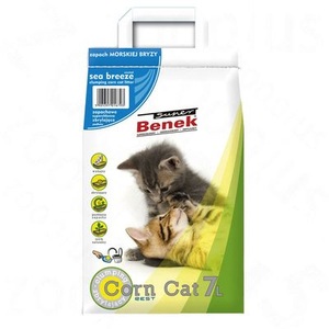 Benek, Super Benek Katzenstreu - Probiergröße 7 l - Corn Cat Meeresbrise, Super Benek Corn Cat Meeresbrise - 7 l (ca. 4,4 kg)
