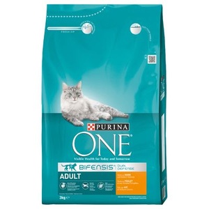 Purina One, 3 x 3 kg Purina ONE im Super-Sparpaket! - Adult Huhn & Vollkorngetreide, Purina ONE Adult Reich an Huhn & Vollkorn-Getreide 3 kg