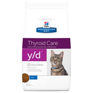 Hill´s Prescription Diet, Sparpaket: 2 x Großgebinde Hill´s Prescription Diet Feline - Feline y/d Schilddrüsen-Probleme (2 x 5 kg), 