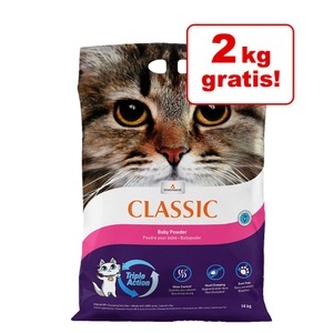 Extreme Classic, 20% gratis! 14 kg Intersand Classic Katzenstreu - Babypuderduft, Intersand Classic Katzenstreu mit Babypuderduft - 14 kg