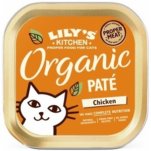 Lily´s Kitchen, LILY'S KITCHEN Nassfutter Katze Adult Organic Patè Huhn 38x85 g, LILY'S KITCHEN Nassfutter Katze Adult Organic Patè Huhn 38x85 g