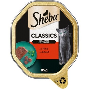Sheba, Sheba Classics Nassfutter Katze Adult, in Pastete 22x85g Rind, Sheba Classics Nassfutter Katze Adult, in Pastete 22x85g Rind