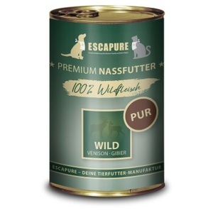 ESCAPURE, ESCAPURE Nassfutter Pur Adult Wild 6x400 g, ESCAPURE Nassfutter Pur Adult Wild 6x400 g