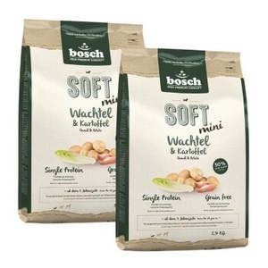 Moravia, Moravia 353.14.107 Leitkegel, bosch Soft Mini Wachtel & Kartoffel 2x2.5 kg