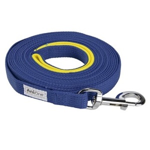 AniOne, AniOne Schleppleine flach mit Schlaufe blau 15 m, AniOne Schleppleine flach mit Schlaufe blau 15 m