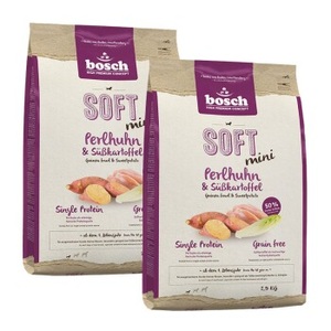 Moravia, Moravia 353.19.386 Leitkegel, bosch Soft Mini Perlhuhn & Süßkartoffel 2x2.5 kg