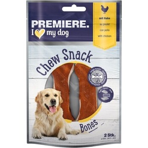 Première, PREMIERE Kauknochen mit Huhn 2 Stück, 120 g, PREMIERE Kauknochen mit Huhn 2 Stück, 120 g