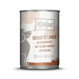 MjAMjAM, MjAMjAM Nassfutter Hund Adult Lamm an gekochtem Reis mit frischen Tomaten und Chiasaat 6x400 g, MjAMjAM Nassfutter Hund Adult Lamm an gekochtem Reis mit frischen Tomaten und Chiasaat 6x400 g