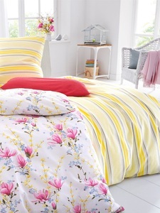 Irisette, Bettgarnitur 155x220/ 80x80 Irisette gelb, Bettgarnitur 155x220/ 80x80 Irisette gelb