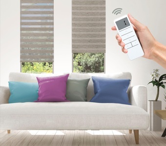 GOOD LIFE, Elektrisches Rollo »Wood - SMART HOME«, Good Life, Lichtschutz, ohne Bohren