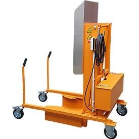 undefined, Mülltonnen-Kippstation MKS, für 120 & 240 l Tonnen, Ausschütthöhe 1480 mm, Kippwinkel 135°, bis 110 kg, Rollen, 230 V, RAL 2000, Mülltonnen-Kippstation MKS, für 120 & 240 l Tonnen, Ausschütthöhe 1480 mm, Kippwinkel 135°, bis 110 kg, Rollen, 230 V, RAL 2000