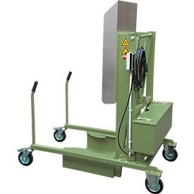 undefined, Mülltonnen-Kippstation MKS, für 120 & 240 l Tonnen, Ausschütthöhe 1480 mm, Kippwinkel 135°, bis 110 kg, Rollen, 230 V, RAL 6011, Mülltonnen-Kippstation MKS, für 120 & 240 l Tonnen, Ausschütthöhe 1480 mm, Kippwinkel 135°, bis 110 kg, Rollen, 230 V, RAL 6011