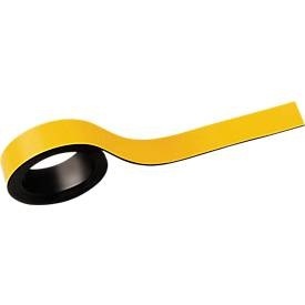Maul, Magnetstreifen, beschriftbar, 2 Stück, L 1000 x B 15 mm, gelb, Magnetstreifen, beschriftbar, 2 Stück, L 1000 x B 15 mm, gelb
