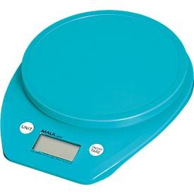 Maul, Maul Briefwaage Wägebereich (max.) 5000 g Ablesbarkeit 1 g batteriebetrieben Hellblau, Maul Briefwaage, MAULgoal mit Batterie, 5000g, 1646034