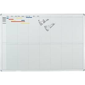 Maul, Maul 6466784 Jahresplantafel Grau Stahl 1500 mm x 1000 mm, MAUL Jahresplaner, 14 Monate