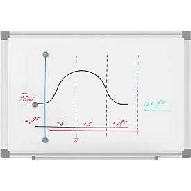 undefined, MAUL 6451084 whiteboard Plastic Magnetic, MAUL Whiteboard Standard, 300 x 450 mm, beschichtete Oberfläche