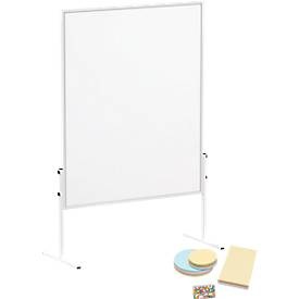 Maul, MAULsolid Moderationstafel, Papierbeschichtung + Moderationskarten-Set, MAULsolid Moderationstafel, Papierbeschichtung, B 1200 x H 1500 mm + Moderationskarten-Set, 360 Karten und 200 Pin-Nadeln