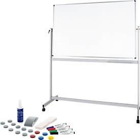 Maul, Mobiles Whiteboard Maul MAULstandard, 900 x 1200 mm, 2-seitig, drehbar + Whiteboard Zubehörset, 31-teilg, Mobiles Whiteboard Maul MAULstandard, 900 x 1200 mm, 2-seitig, drehbar + Whiteboard Zubehörset, 31-teilg
