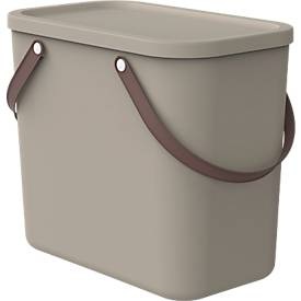 Rotho, ROTHO - Aufbewahrungsbox ALBULA - taupe - recyceltes Material - 23.5/40/34 cm, ROTHO Aufbewahrungsbox »C 25 l ALBULA«, (1 St.)