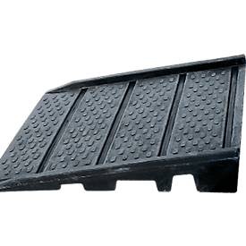 undefined, Auffahrrampe aus PE für Kunststoff-Flachwanne BxTxH 900 x 940 x 150 mm, asecos® Auffahrrampe, für PE-Bodenelemente, LxB 900 x 940 mm