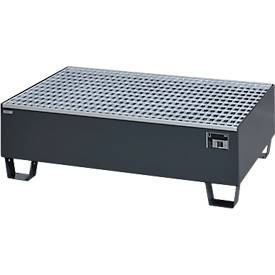 Schäfer Shop Pure, Auffangwanne Schäfer Shop Pure 2/200, mit verzinktem Gitterrost, L 1200 x B 800 x H 365 mm, unterfahrbar, Stahl, anthrazit RAL 7016, Auffangwanne Schäfer Shop Pure 2/200, mit verzinktem Gitterrost, L 1200 x B 800 x H 365 mm, unterfahrbar, Stahl, anthrazit RAL 7016