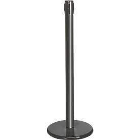 undefined, Absperrpfosten GLA45, ohne Gurt, H 955 mm, mit Leerkassette, anthrazit, Absperrpfosten GLA45, ohne Gurt, H 955 mm, mit Leerkassette, anthrazit