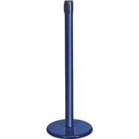 undefined, Absperrpfosten GLA45, ohne Gurt, H 955 mm, mit Leerkassette, blau, Absperrpfosten GLA45, ohne Gurt, H 955 mm, mit Leerkassette, blau