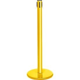 undefined, Absperrpfosten GLA45, ohne Gurt, H 955 mm, mit Leerkassette, gelb, Absperrpfosten GLA45, ohne Gurt, H 955 mm, mit Leerkassette, gelb