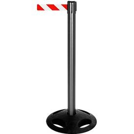 Guidesystems, Absperrpfosten RS-Guidesystems GLA 26, schwarzt, Gurt rot/weiss, 2 Stück, Absperrpfosten RS-Guidesystems GLA 26, schwarzt, Gurt rot/weiss, 2 Stück